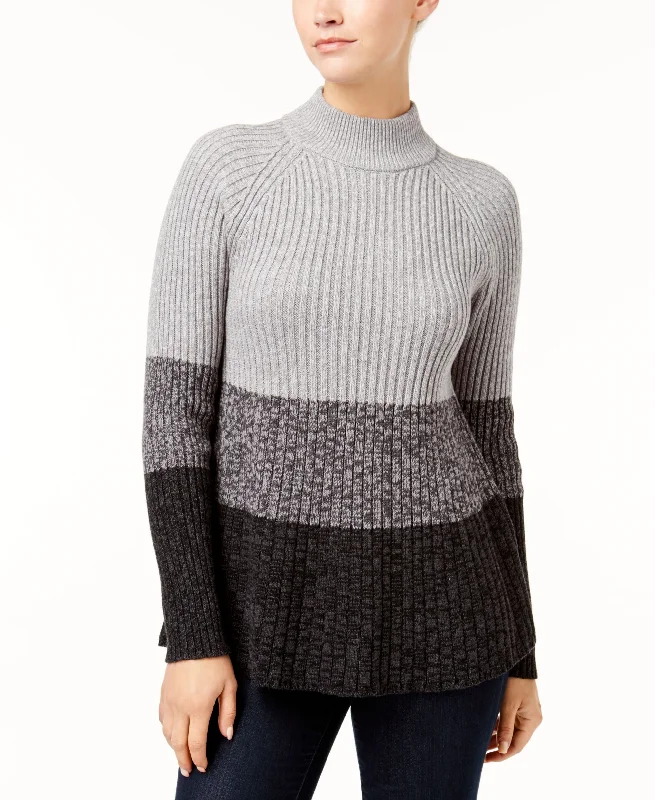 Style & Co Ribbed Swing Sweater