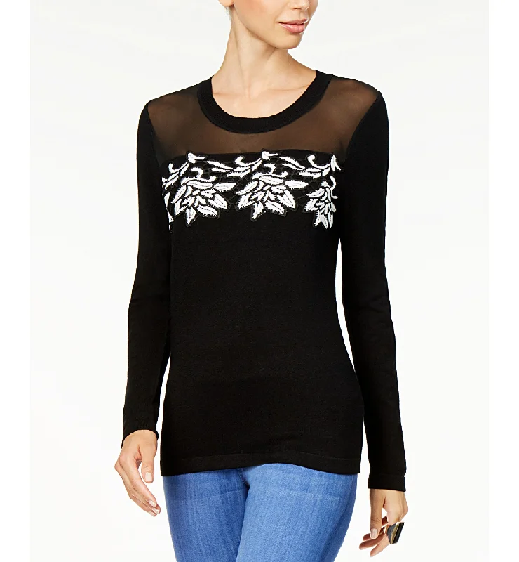 Thalia Sodi Illusion Applique Sweater