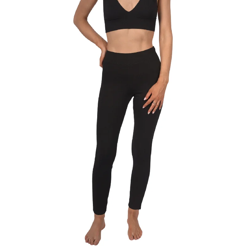 Topshop Women's Sports Stitch Ponte Leggings - Black