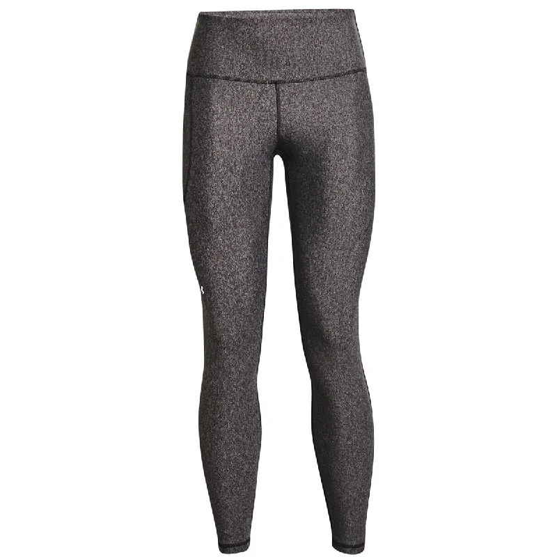 Under Armour HeatGear Armour Hi-Rise Full Length Leggings - Womens - Charcoal Light Heather/White