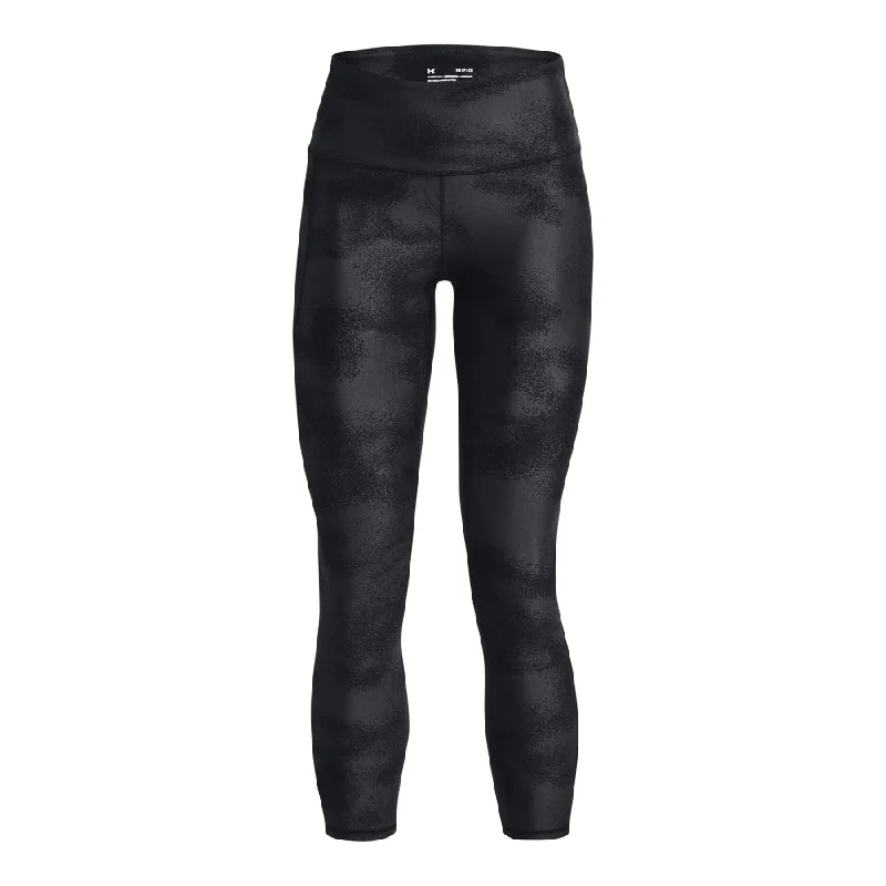 Under Armour Heatgear Armour Printed Ankle Leggings - Womens - Black/Jet Grey/Black