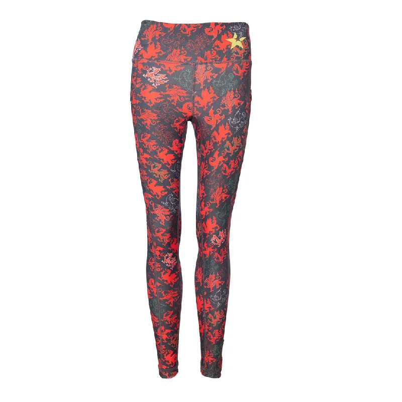 Unisex Leggings | Red Dragon Chic Smooth Fit Leggings