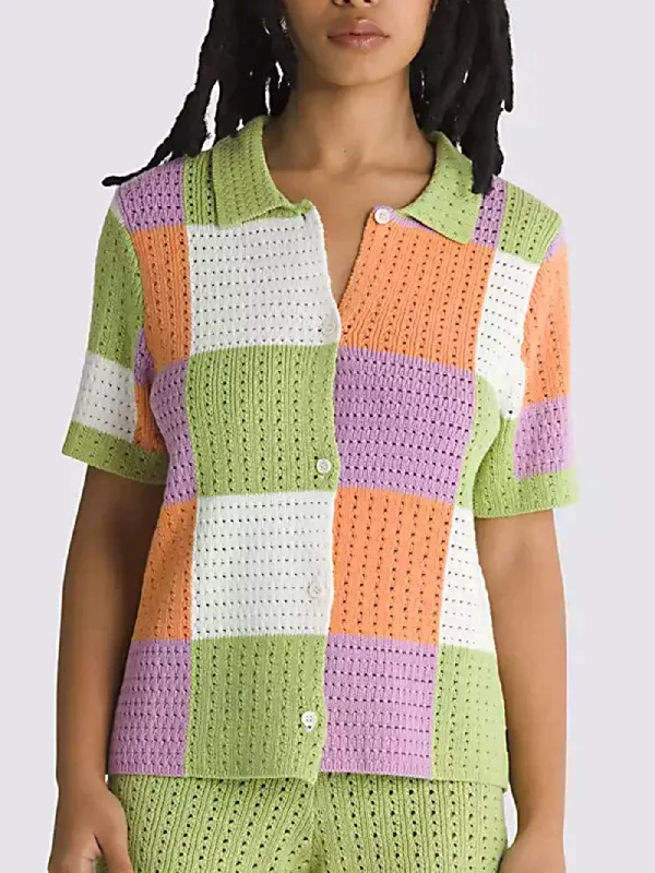 Morrison Checker Short Sleeve Sweater