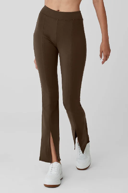 Airbrush High-Waist 7/8 Flutter Legging - Espresso