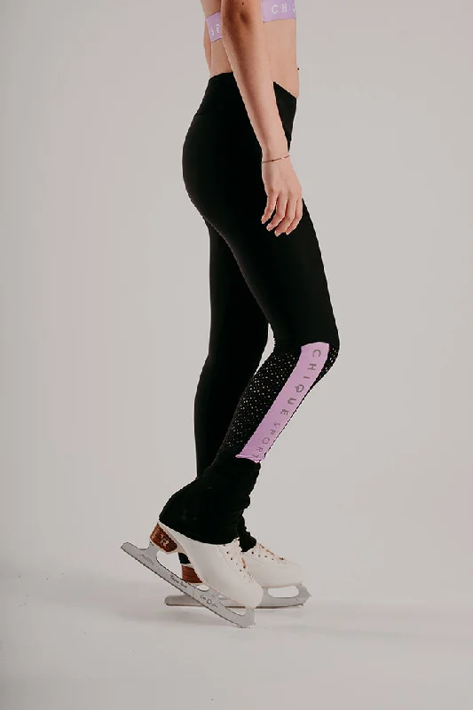 Inspire Non-Slip Leggings in Amethyst Cozy Textured Workout Leggings
