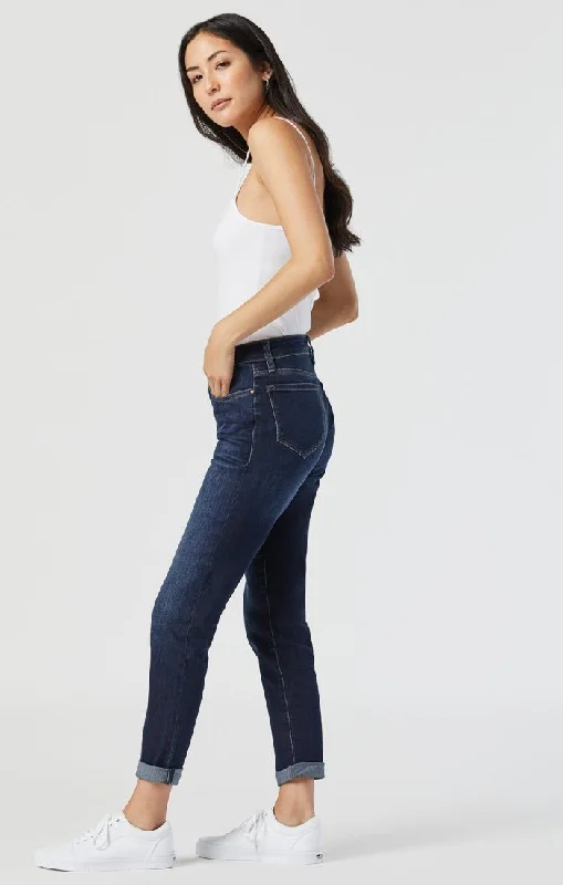 ADA BOYFRIEND JEANS IN INDIGO BRUSHED TRIBECA