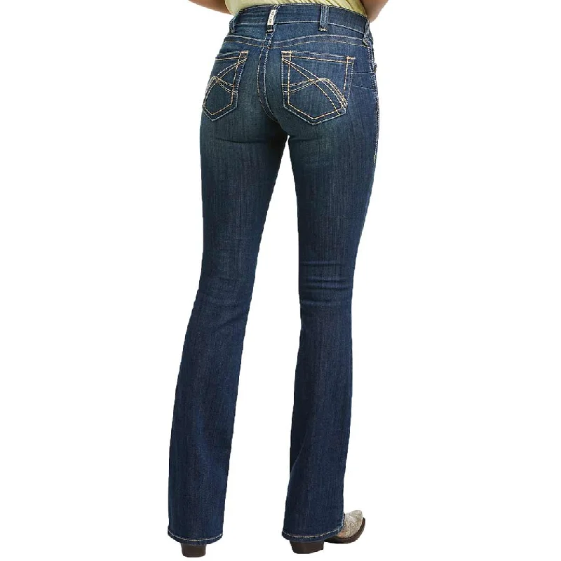 Ariat Women's REAL Mid Rise Corinne Bootcut Jeans