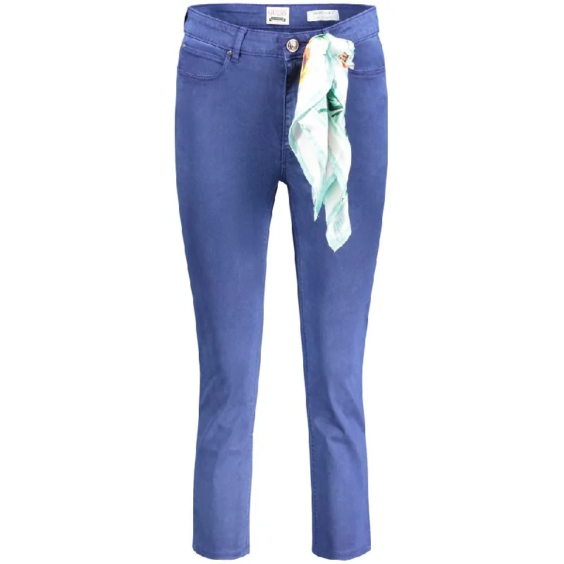 Blue Cotton Jeans & Pant