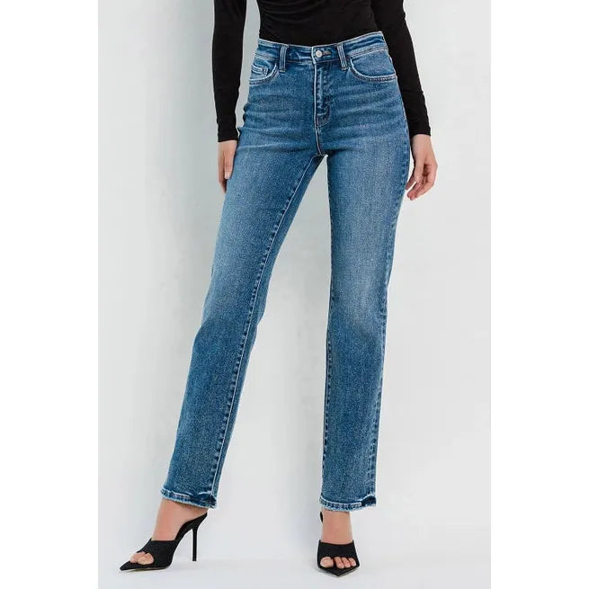 Flying Monkey Illuminate High Rise Straight Jeans