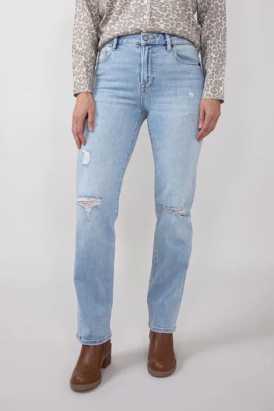 Hidden High Rise Tracey Straight Leg Jeans for Women | HD1519ST-LT Fashionable Button-Front Jeans Hidden High Rise Tracey Straight Leg Jeans for Women | HD1519ST-LT Fashionable Button-Front Jeans