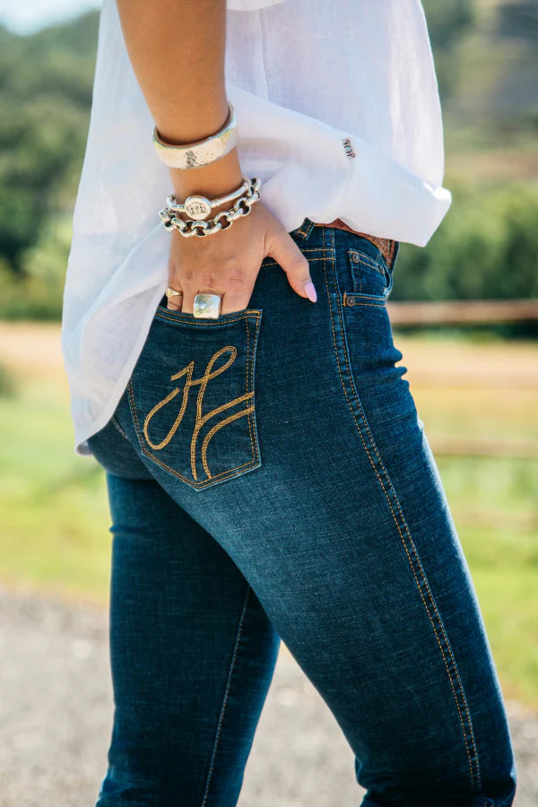 Hitchley and Harrow Trouser Tallahassee Tan Stitch Jeans Comfortable Faded High-Rise Jeans Hitchley and Harrow Trouser Tallahassee Tan Stitch Jeans Comfortable Faded High-Rise Jeans