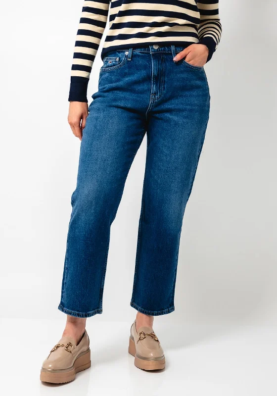 Tommy Hilfiger Izzie High Waist Slim Straight Jeans, Blue Trendy Layered Pocket Jeans Tommy Hilfiger Izzie High Waist Slim Straight Jeans, Blue Trendy Layered Pocket Jeans