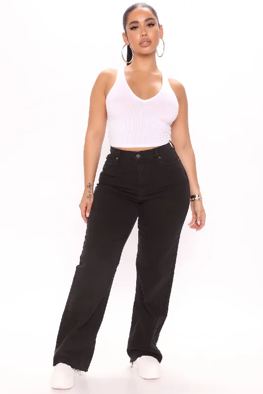 Last Call Loose Straight Jeans - Black