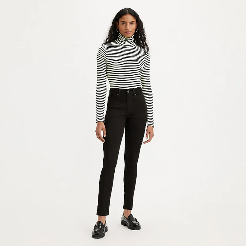Levi's 721 High Rise Skinny Women's Jeans - Soft Black Fashionable Vintage Wash Jeans Levi's 721 High Rise Skinny Women's Jeans - Soft Black Fashionable Vintage Wash Jeans