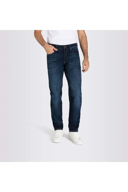 Mac Jeans-Men's Arne 0501-00-0737L | H768 Dark Vintage Blue Casual Wide-Legged Denim Jeans Mac Jeans-Men's Arne 0501-00-0737L | H768 Dark Vintage Blue Casual Wide-Legged Denim Jeans