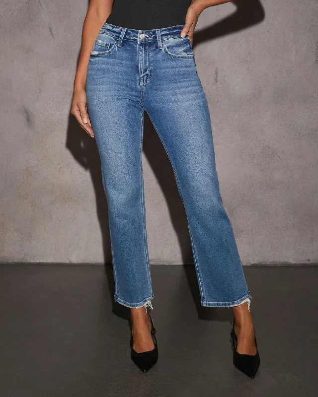 Marjorie High Rise Straight Leg Jeans