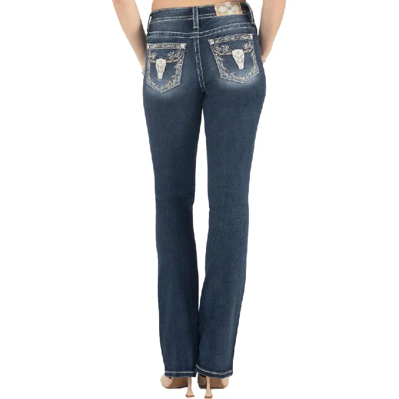 Miss Me Women's Autumn Longhorn Bootcut Jeans