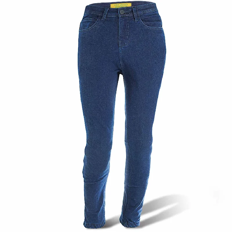 NEO WOMEN MOTORCYCLE JEANS – BLUE