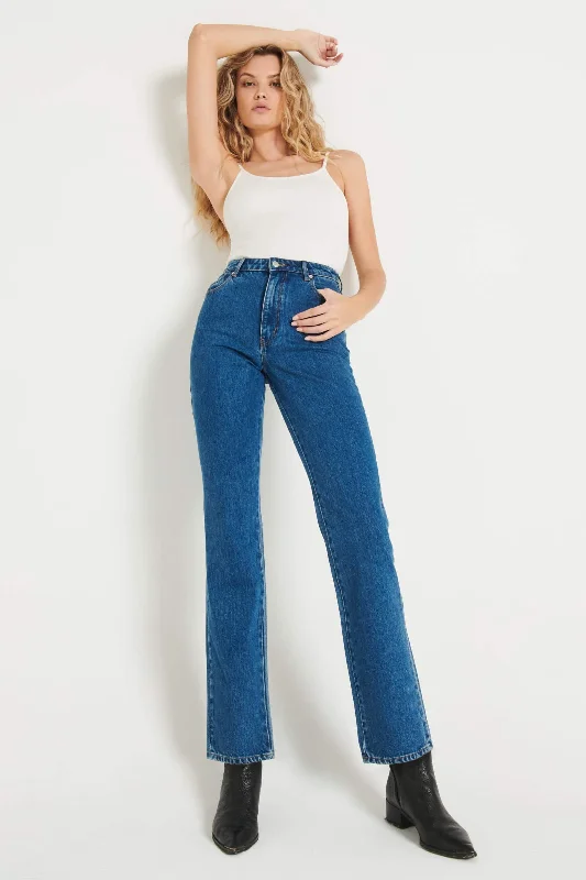 ROLLAS Womens Original Straight Leg Jeans - Ashley Blue Trendy Acid Wash Skinny Jeans ROLLAS Womens Original Straight Leg Jeans - Ashley Blue Trendy Acid Wash Skinny Jeans