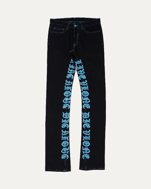 Live Vlone Die Vlone Embroidered Jeans