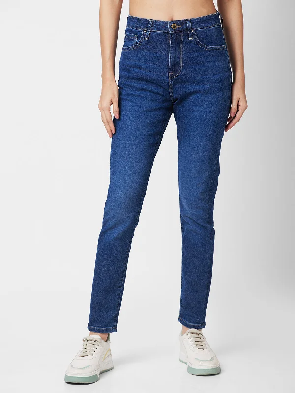 Spykar Women Slim Fit High-Rise Light Fade Stretchable Jeans Chic Rip-Detail High-Waist Jeans Spykar Women Slim Fit High-Rise Light Fade Stretchable Jeans Chic Rip-Detail High-Waist Jeans