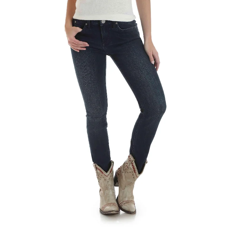 Wrangler Women's Retro Mae Mid-Rise Skinny Jeans 09MWSDP Fashionable White Denim Jeans Wrangler Women's Retro Mae Mid-Rise Skinny Jeans 09MWSDP Fashionable White Denim Jeans