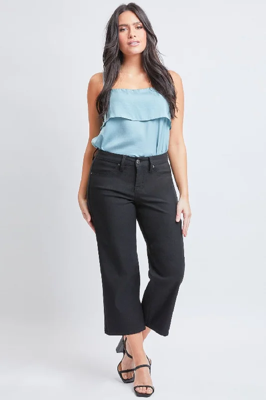 YMI Jeanswear Full Size Mid-Rise Hyperstretch Cropped Straight Jeans Stylish High-Waisted Denim YMI Jeanswear Full Size Mid-Rise Hyperstretch Cropped Straight Jeans Stylish High-Waisted Denim